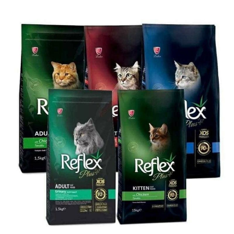 Hạt reflex plus cho mèo các loại túi 1,5kg & 8kg
