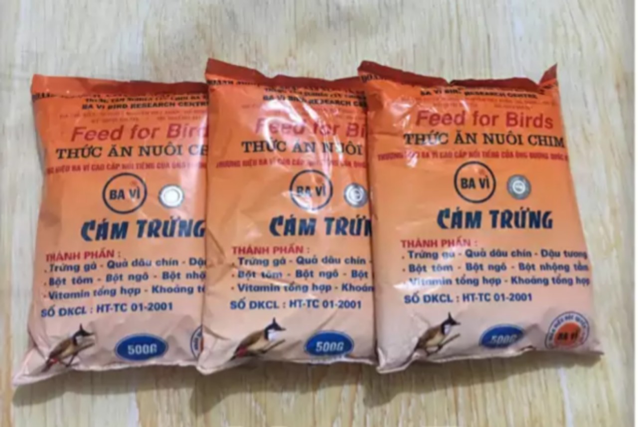 Combo 5 gói cám trứng Ba Vì ( Tem) mỗi gói 500g