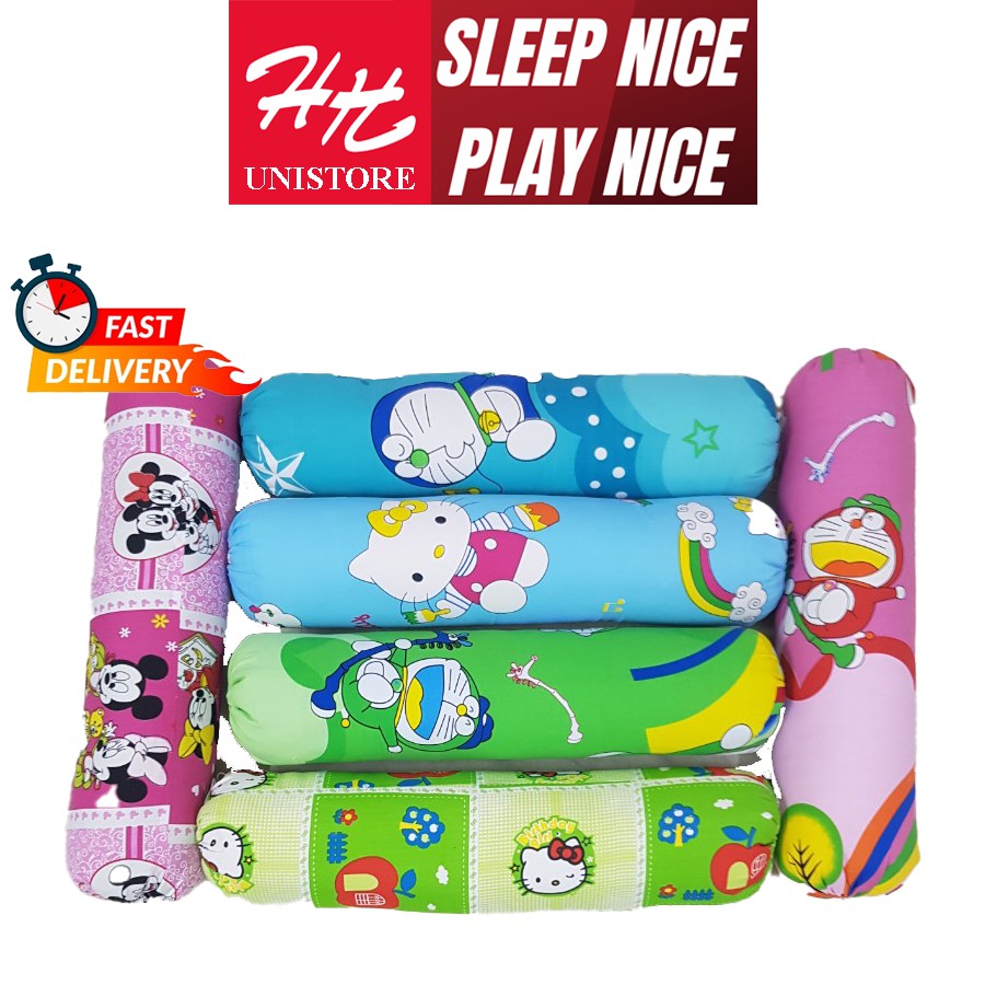 Gối ôm cho bé tiết kiệm dễ thương vải kate hy&han unistore