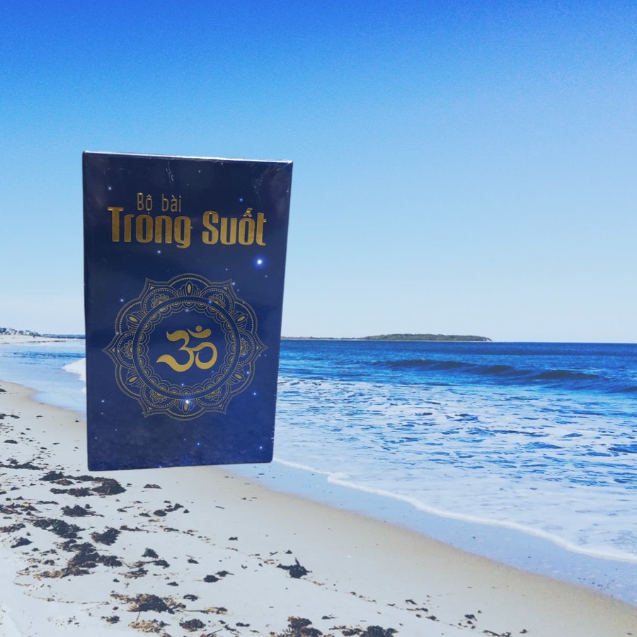 Bộ bài trong suốt , lời khuyên trí tuệ mỗi ngày, có quà tặng, full box 52 tờ