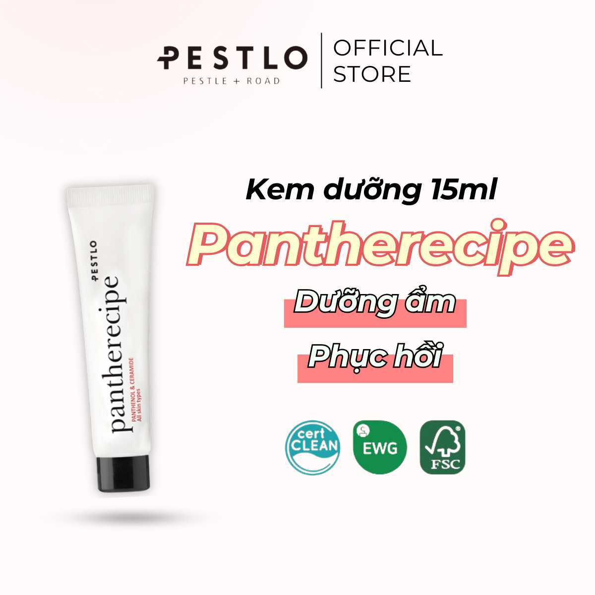 Kem dưỡng ẩm pestlo panthenol & ceramide 15ml