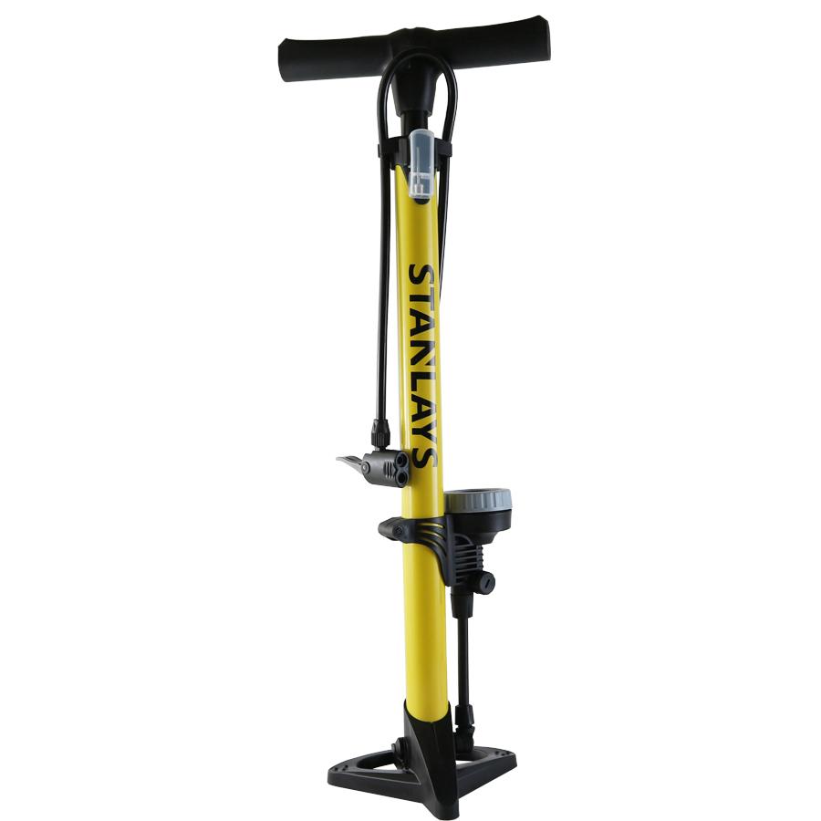 Bơm xe đạp xe máy Stanley ống vàng cao cấp