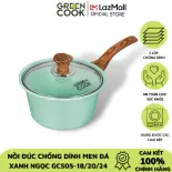 Nồi đúc men đá xanh ngọc 18cm Green Cook GCS05-18IH công nghệ Hàn Quốc sản xuất tại Việt Nam - Hàng chính hãng greencook