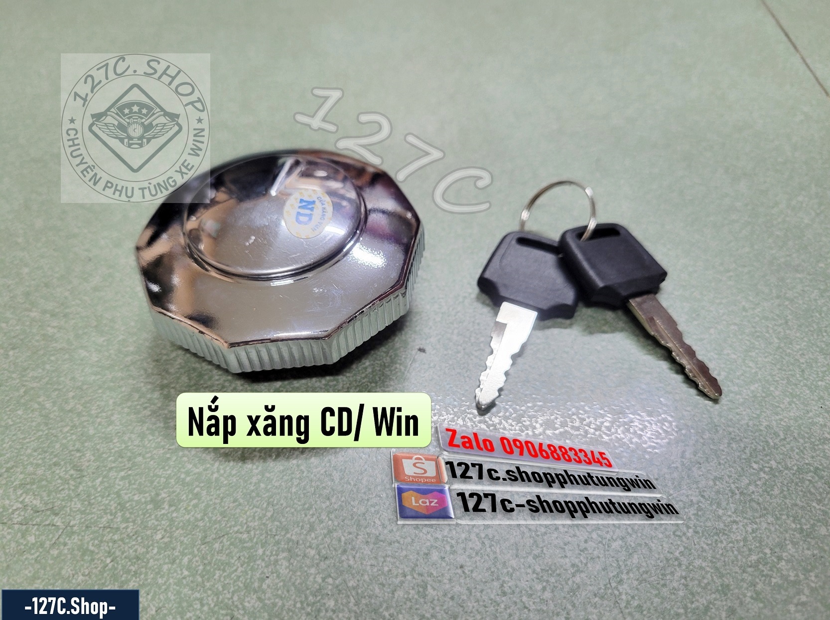 Nắp xăng xe cd + ron cao su nắp xăng win/ cd