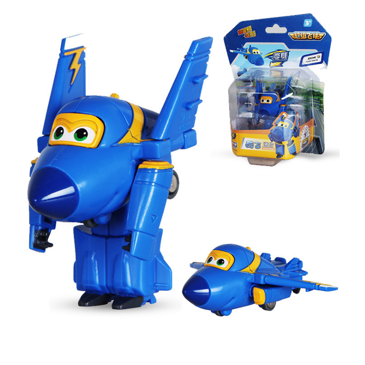 Đồ chơi trẻ em Super wings đội bay siêu đẳng Robot biến hình máy bay mini - Jerome Cuồng Phong