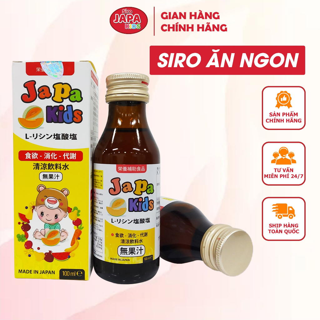 Siro ăn ngon cho bé Siro ăn ngon tăng cân cho bé Japa Kids Chính Hãng