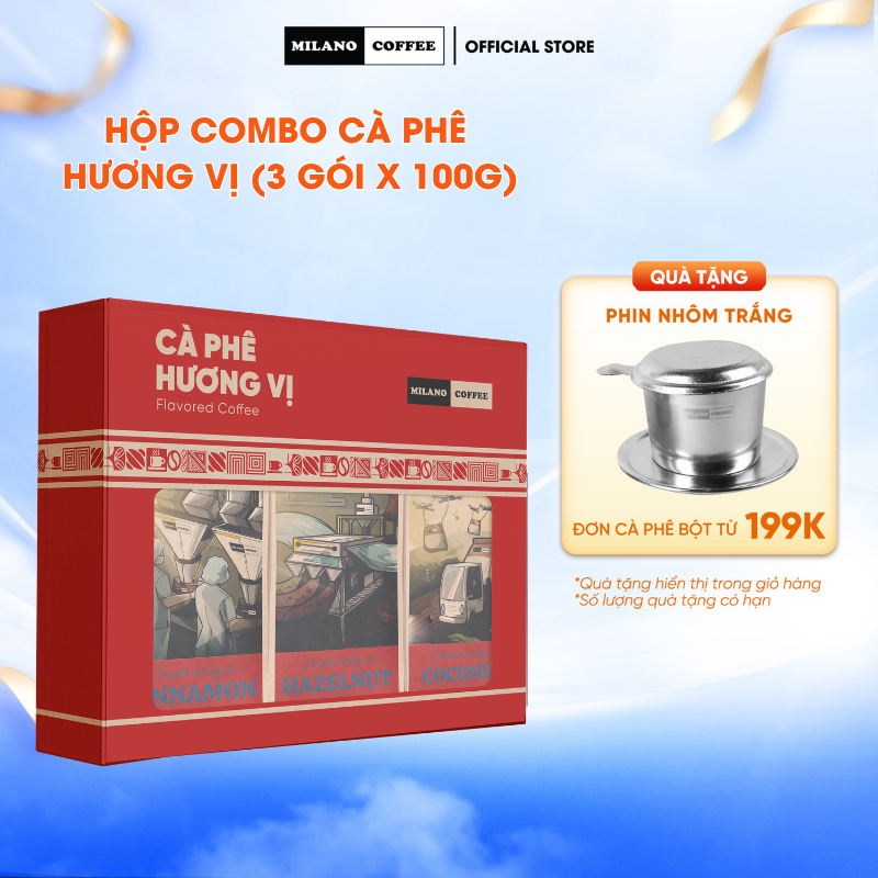 Combo Box of 03 Flavored Coffee Products (3 Packs X 100g)