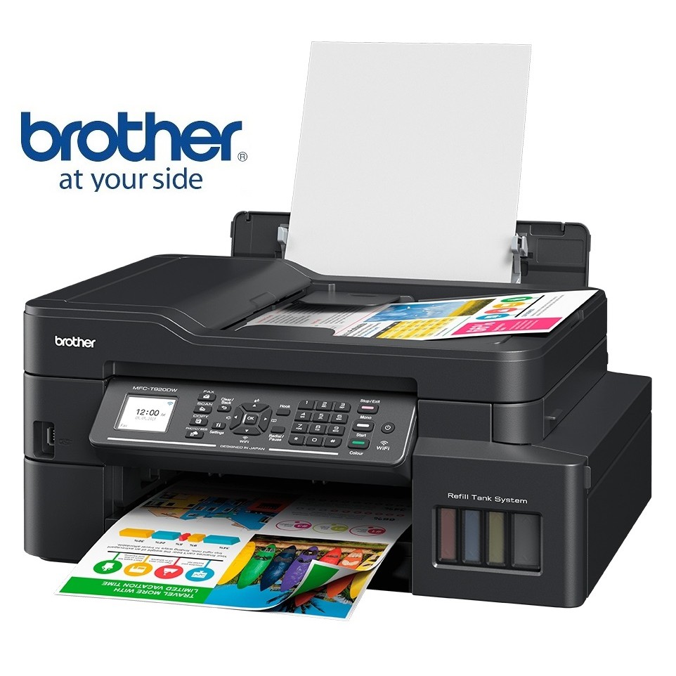 Máy in đa năng brother mfc-t920dw, in phun màu tiếp mực ngoài, chính hãng
