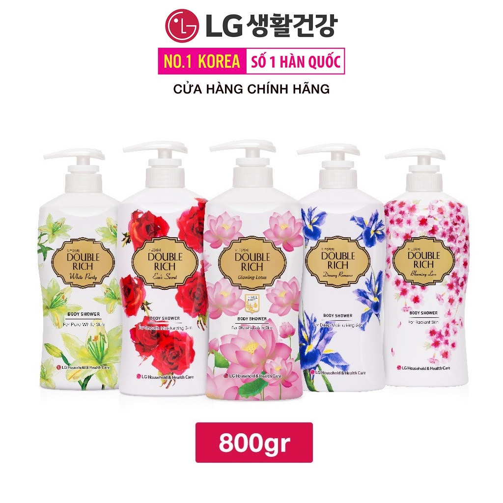 Sữa tắm Double Rich Hương hoa chiết xuất từ thiên nhiên 800ml