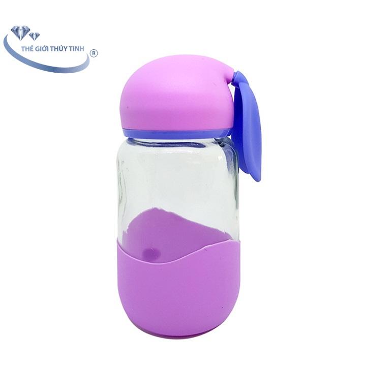Bình thủy tinh tai thỏ 350ml