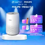 Máy Lọc Không Khí Philips AC0850/20- Làm Sạch Không Khí Trong Vòng Chưa Đầy 16 Phút- Lọc Không Khí Trong Phòng Rộng 49 M²- Kết Nối App Cleanhome - Hàng Phân Phối Chính Hãng