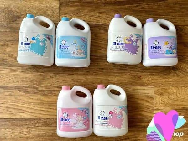 Combo 1 can nước giặt + nước xả d nee 3000ml thái lan