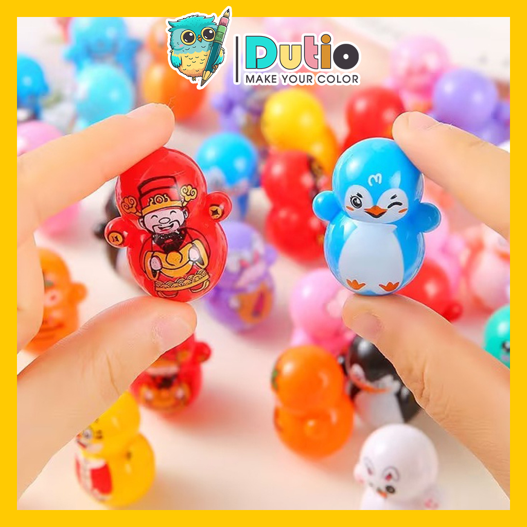 Lật đật squid game mini, đồ chơi lật đật mini doraemon cho bé cute dễ thương giá rẻ