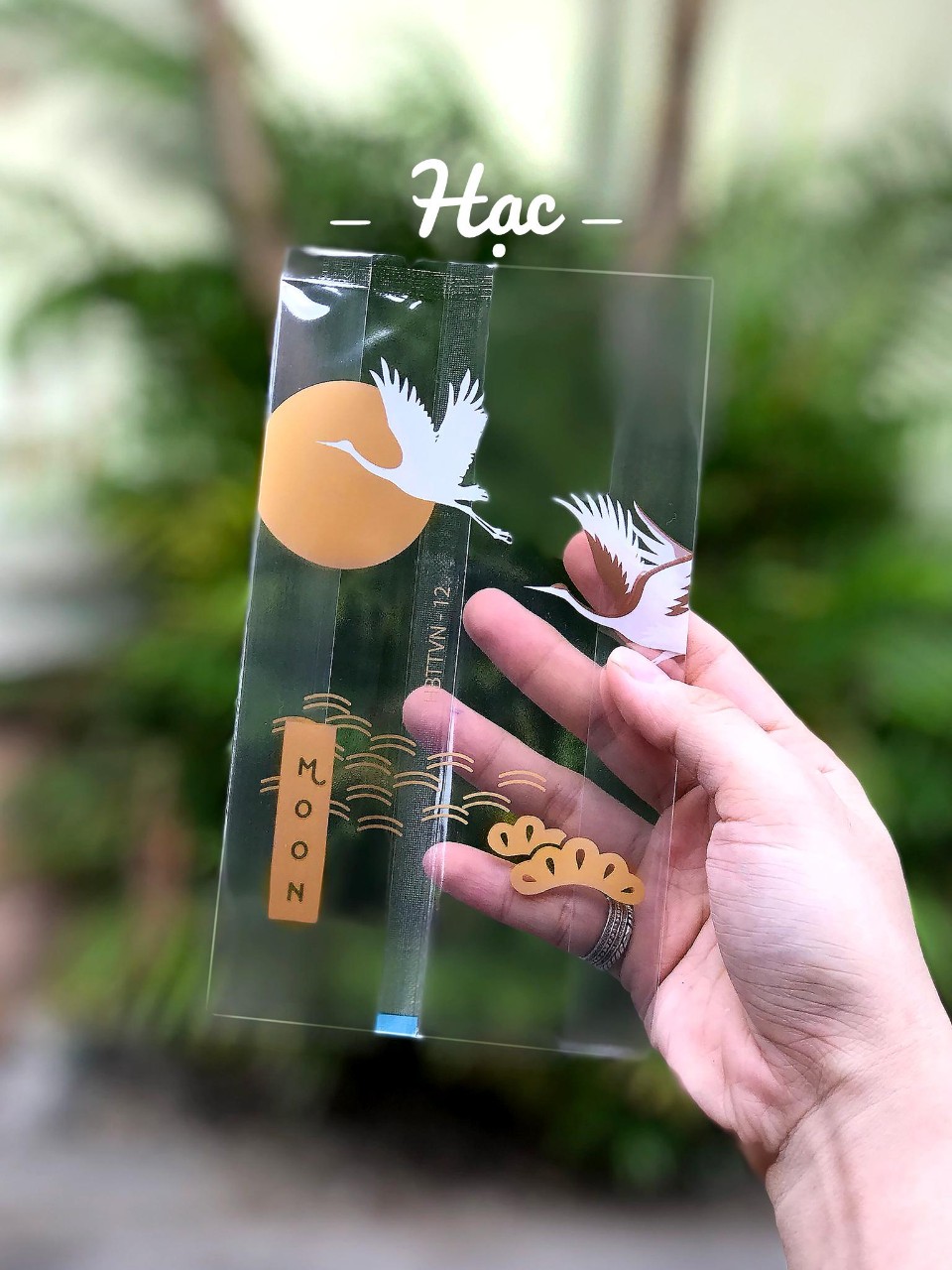 Khay túi trung thu hạc 2020 set 10 cái