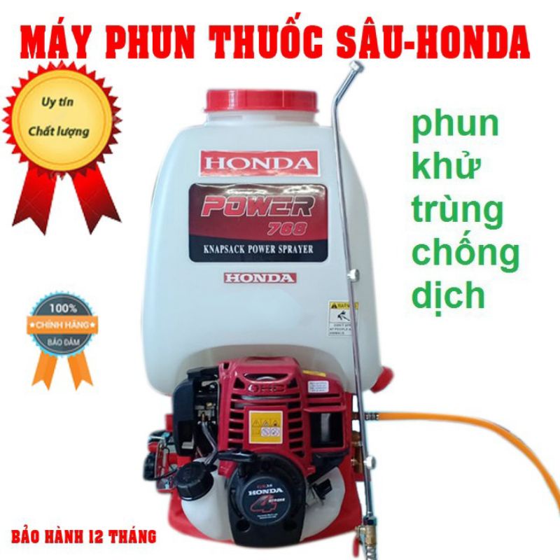 Máy Phun Thuốc Sâu honda chạy xăng 4 thì 25 lít- Bình phun khử trùng chống dịch- bình bơm trừ sâu