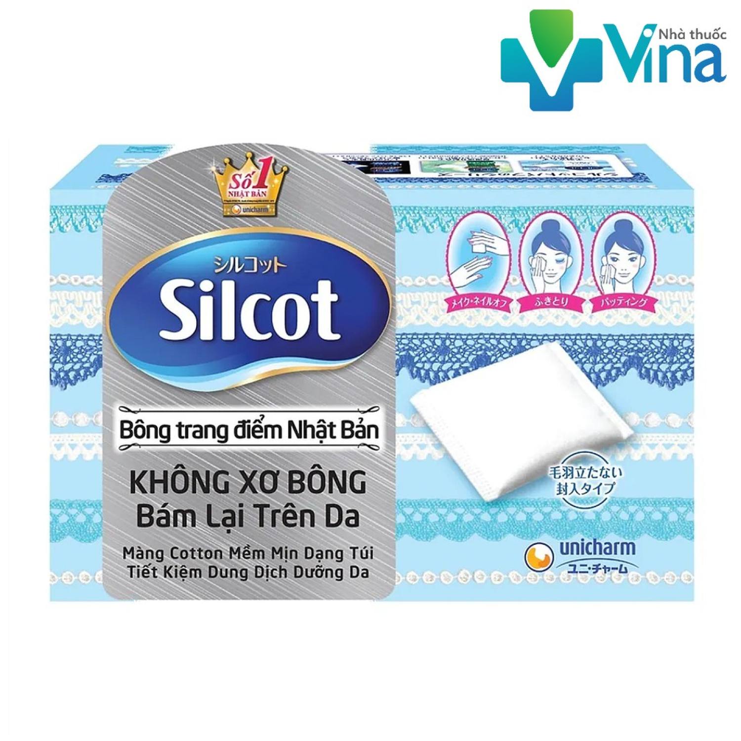 Bông Tẩy Trang Silcot Nhật Bản