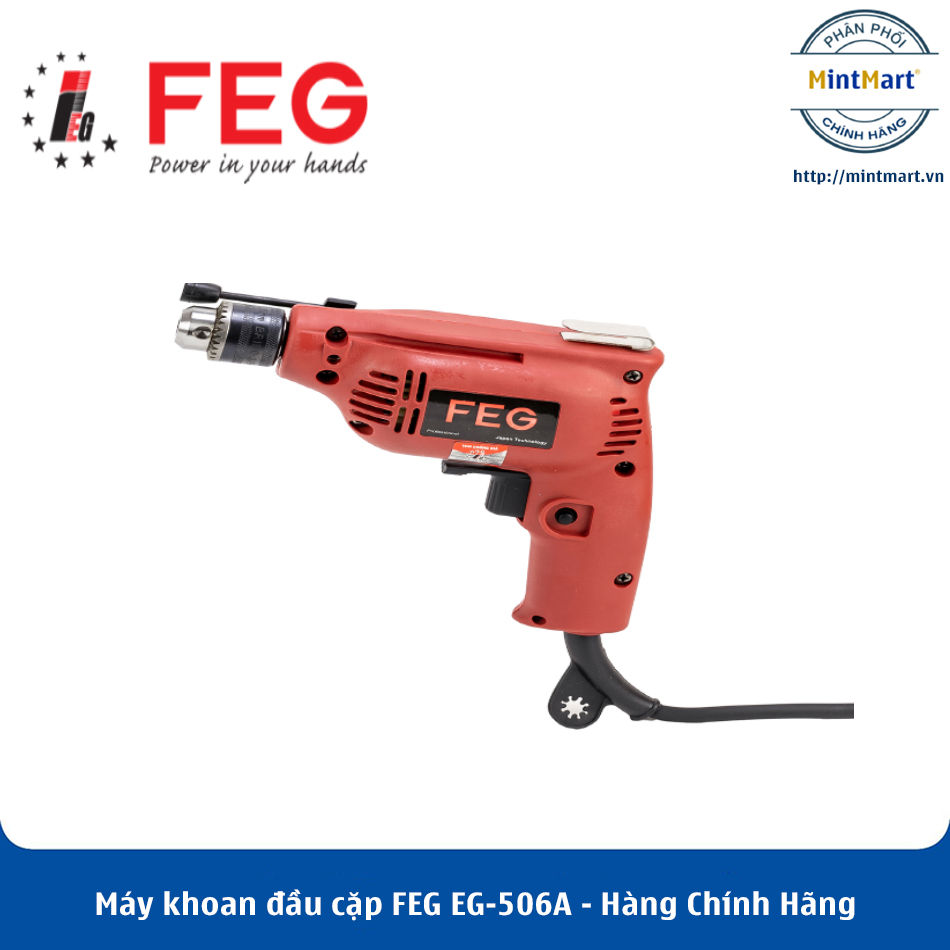 Máy khoan đầu cặp feg eg-506a - hàng chính hãng