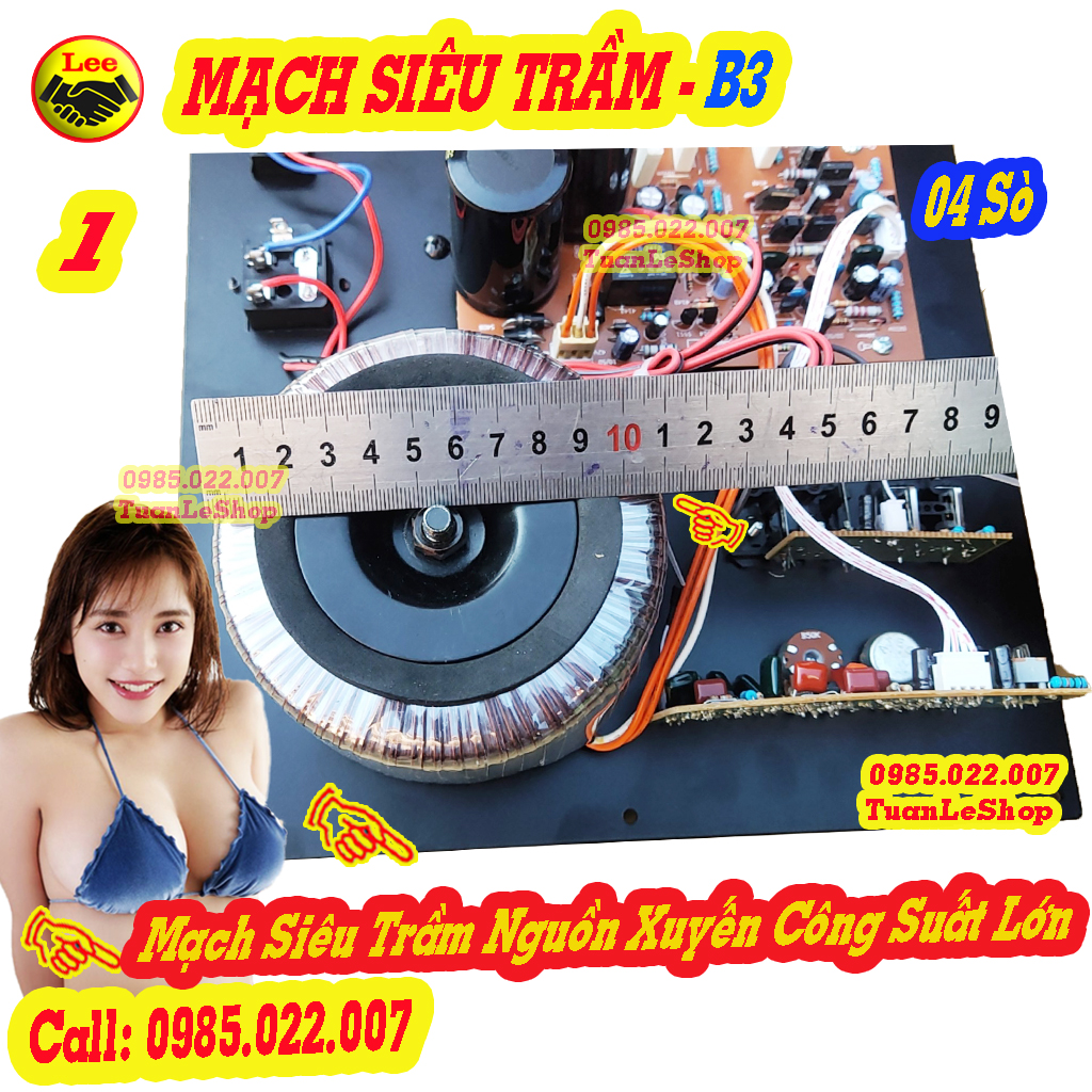 MẠCH SUB 4 SO TOSHI NGUỒN XUYẾN - KICH THUOC 27x27 - MẠCH SIÊU TRẦM B3 -MACH SUP KEO SUB 25 30 40 50
