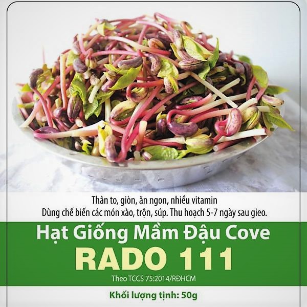 Gói 50gram Mầm Đậu Cove RaDo111 hàng công ty không xử lí chất bảo quản