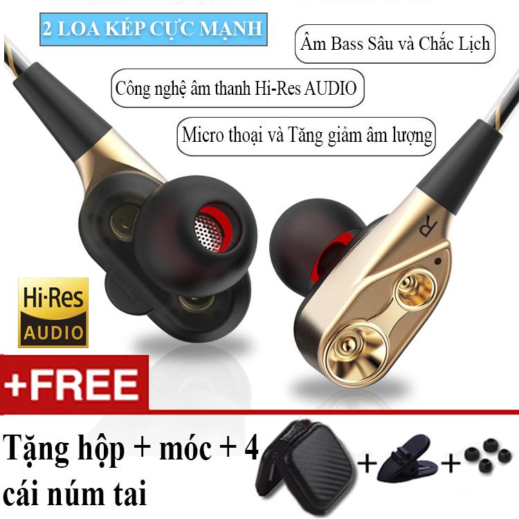 Tai nghe Loa Kép Hi-Res AUDIO - Tiếng Bass Sâu (K8)