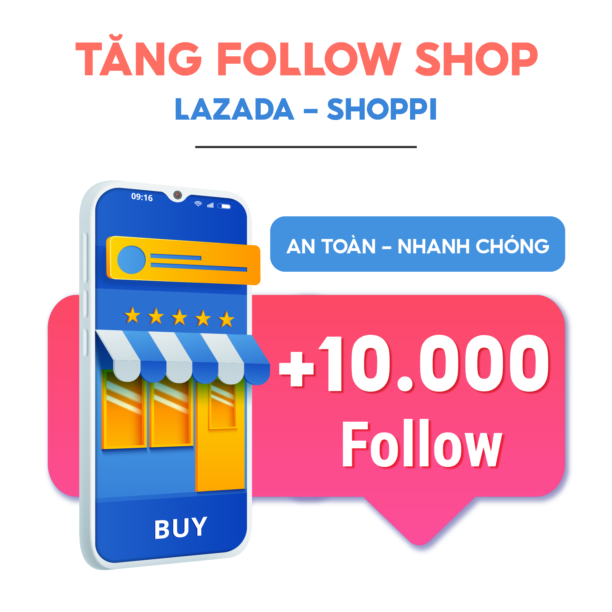 Gói Tăng 10.000 Follow - Dịch Vụ Tăng Follow Shop Lazada - Shoppi. Nhanh Chóng, An Toàn, Hiệu Quả - Skydes