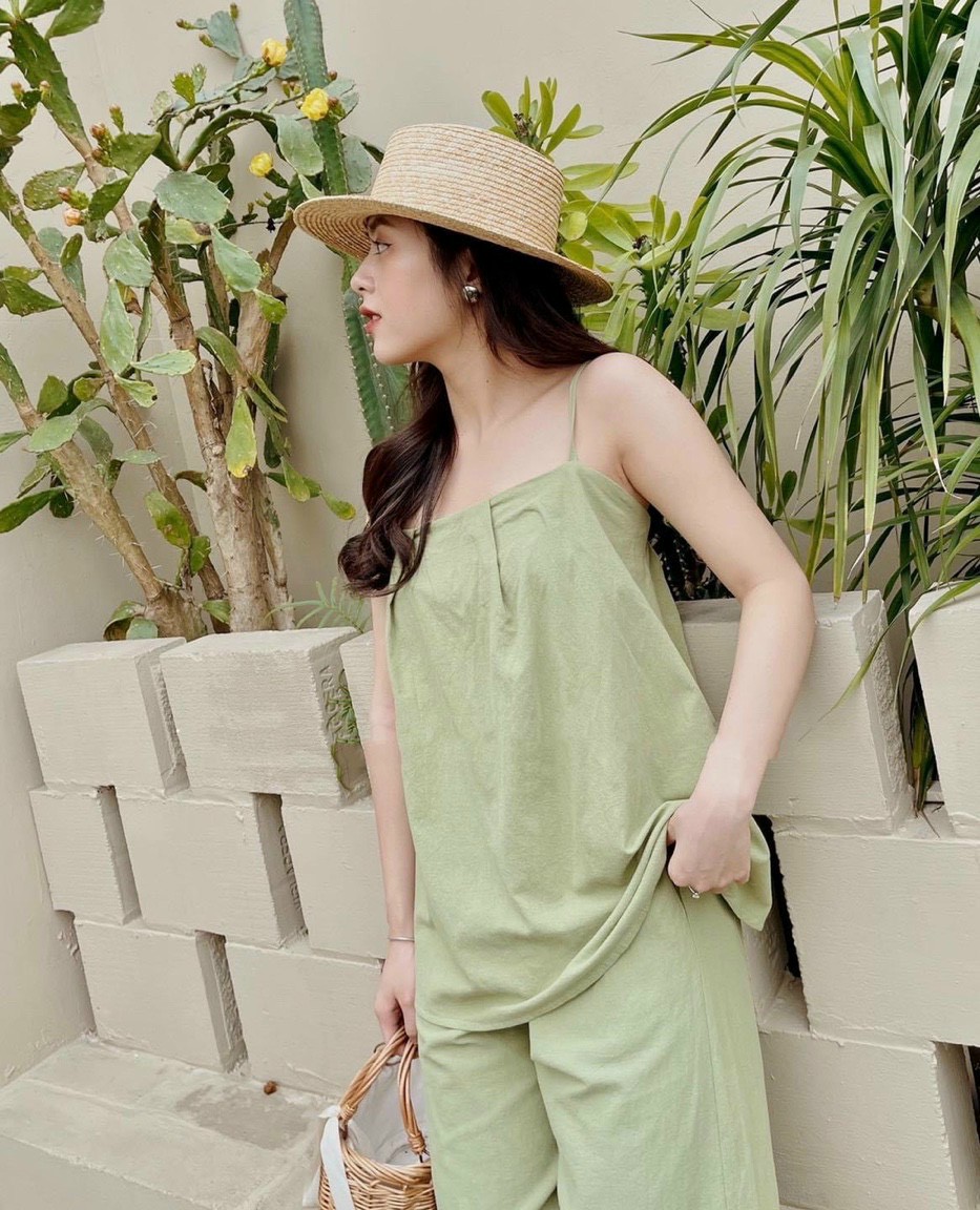 Set đũi suông hai dây cực sang chảnh