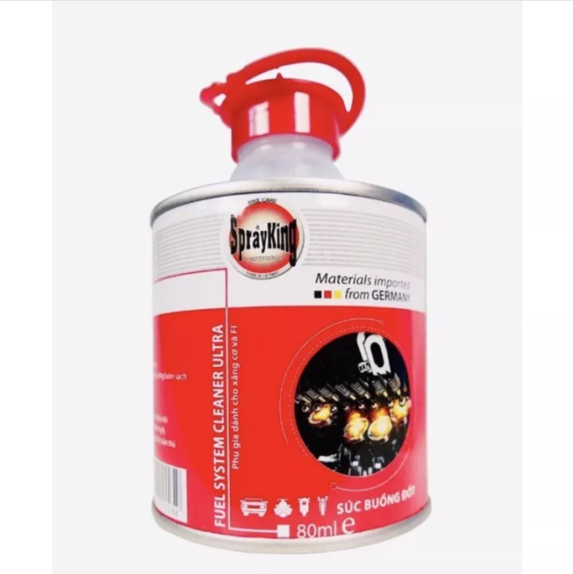 Dung dịch vệ sinh buồng đốt Sprayking Carbon Cleaner 80ml, vệ sinh kim phun điện tử, FI, súc béc xăng xe máy số, xe tay ga