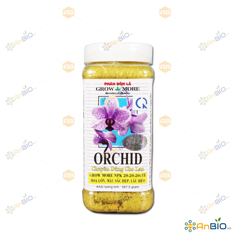 Phân bón npk grow more orchid 20-20-20 chuyên hoa lan hũ 567.5g - c5.1027