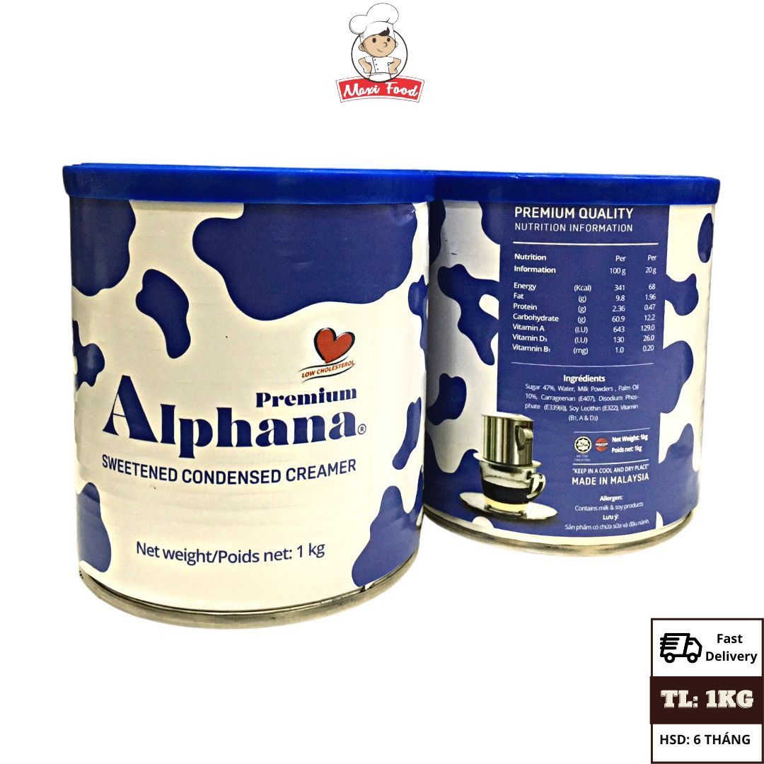 Sữa đặc Premium Alphana Malaysia MAXIFOOD