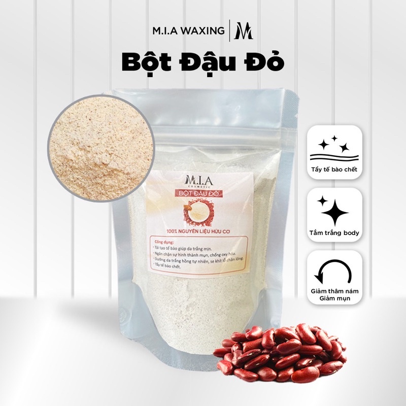 Bột đậu đỏ handmade tắm trắng, tẩy da chết, đắp nạ