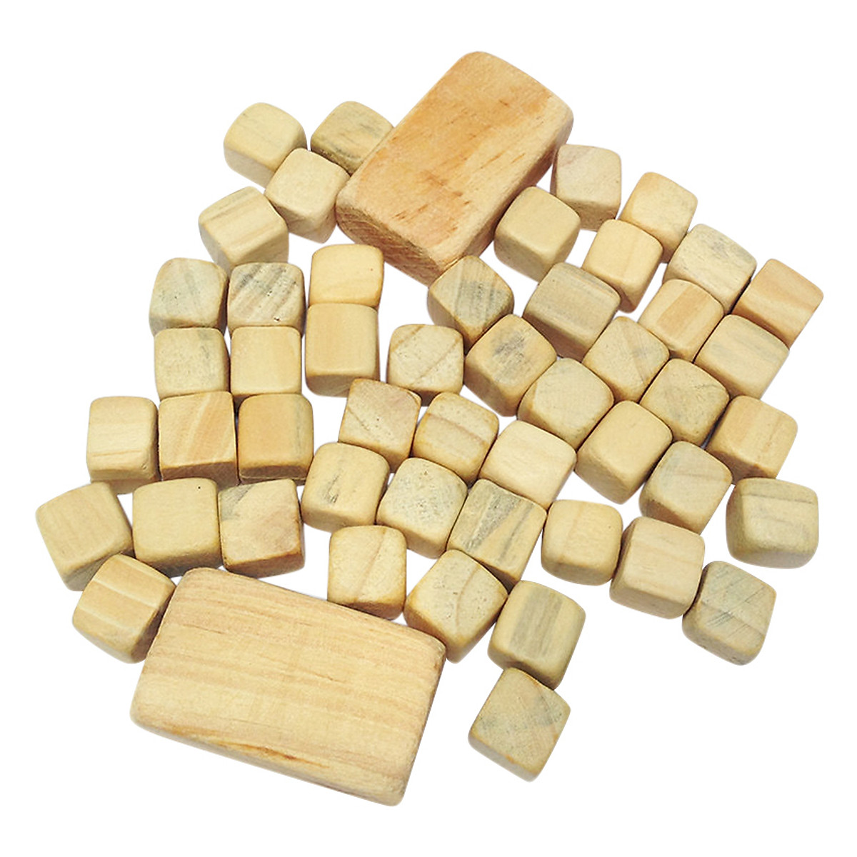 Kids folk board game chess pieces set natural wood building board