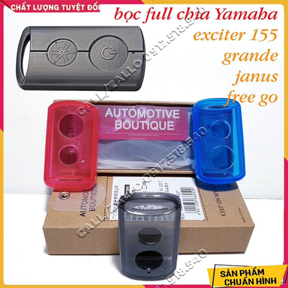 Bọc Khóa Trong Suốt Smartkey Yamaha EXCITER 155, GRANDE, NVX, JANUS,FREEGO  (hàng loại 1 full đáy chống cát)