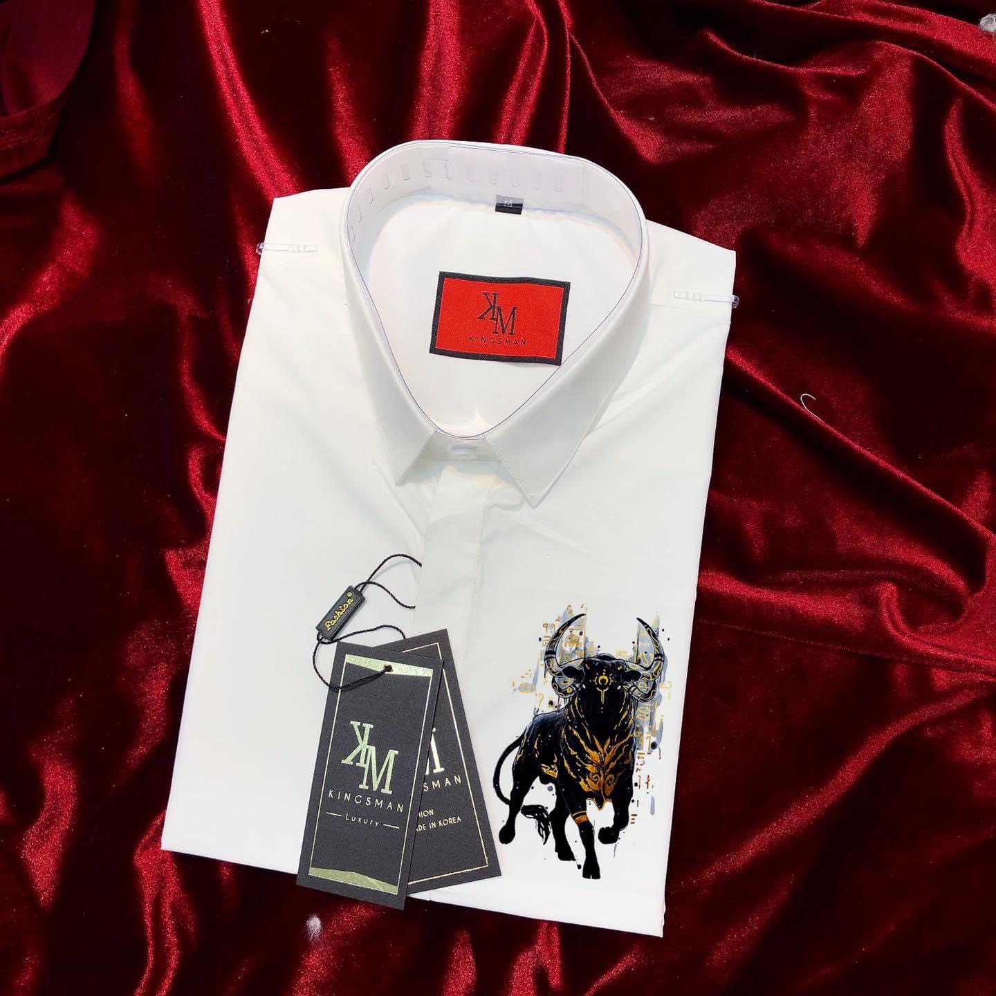 [HCM]ÁO SOMI NAM NỮ HỌA TIẾT TINH TẾ (TRÂU VÀNG ĐẤT VIỆT) MẪU MỚI HU88