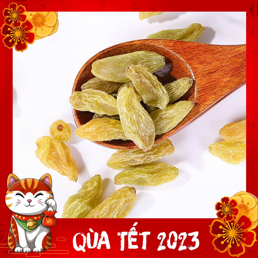 500gr quả nho khô sấy dẻo Ấn Độ ngọt ngọt chua chua