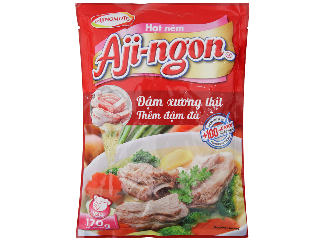 Hạt nêm Aji-ngon vị heo gói 170g