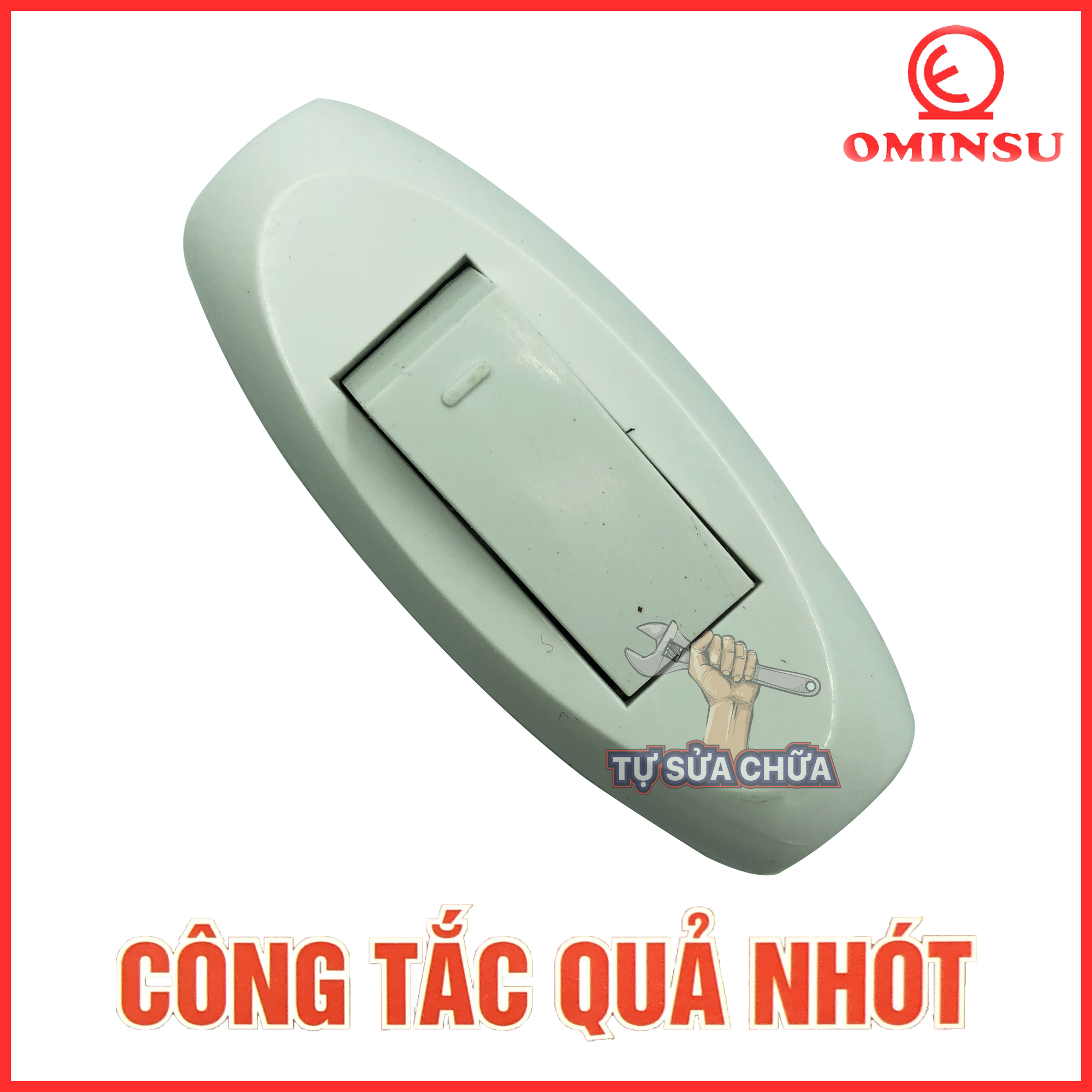 Công tắc quả nhót Ominsu QN2T loại cực kẹp 5A-250V dễ đấu, lỗ đồng dẫn điện tốt, vỏ nhựa chống vỡ