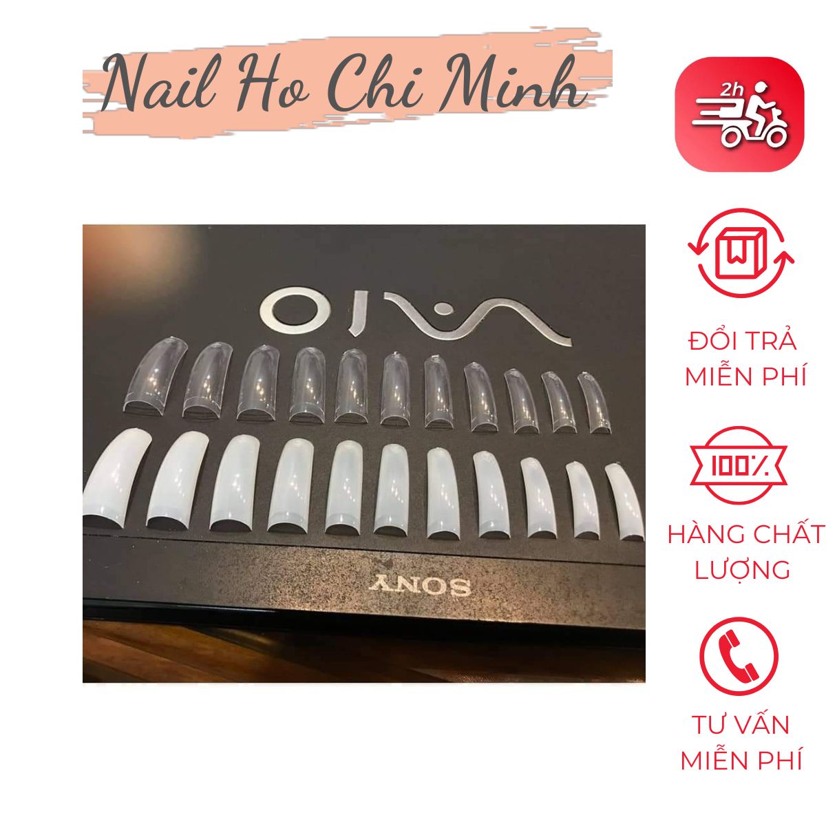 Móng Nối Tay Phom Mỹ - siêu đẹp loại mới 550 móng đủ size siêu dẻo siêu bền