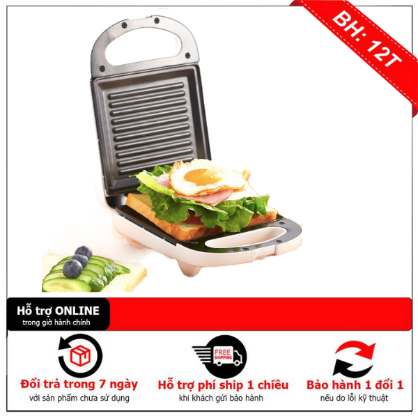 Máy nướng-kẹp-chiên rán đa năng Clipping Cook, công suất 650W, tiện lợi cho bữa sáng mọi nhà