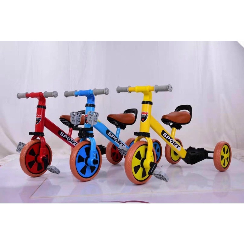 Xe cân bằng 3 bánh sport 3 in 1 dành bé từ 1.5 - 5 tuổi , xe 2 bánh sau xèo giữ thăng bằng