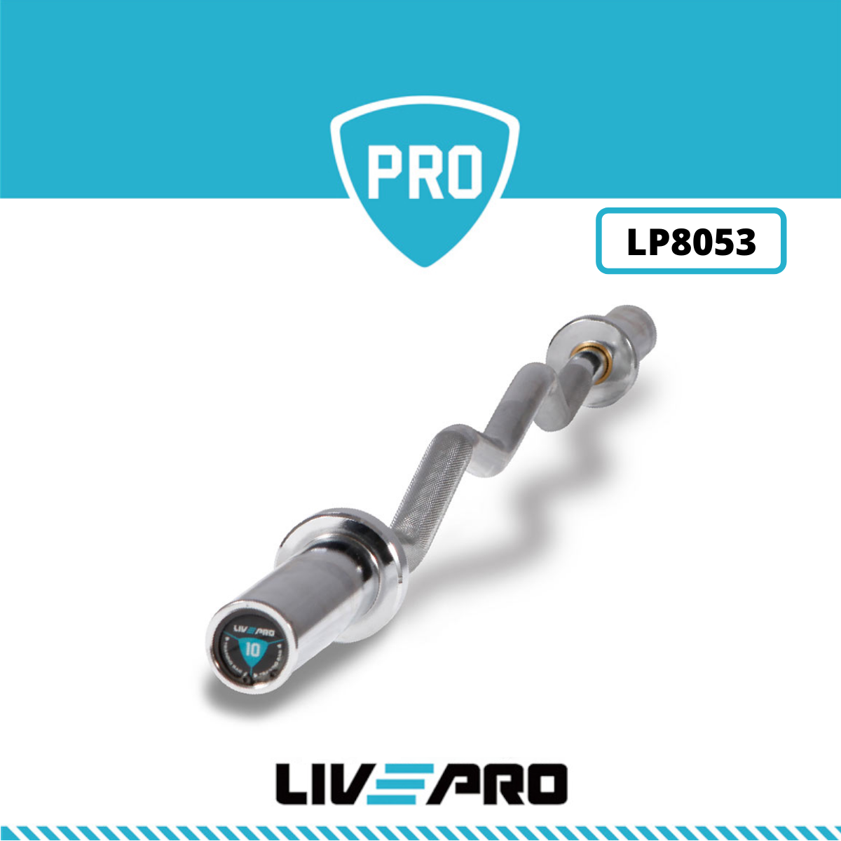 Tạ Đòn Cpong EZ Olympic Livepro Chính Hãng 4′ OLYMPIC EZ-CURL BAR 10Kg/ 1.2M BAR