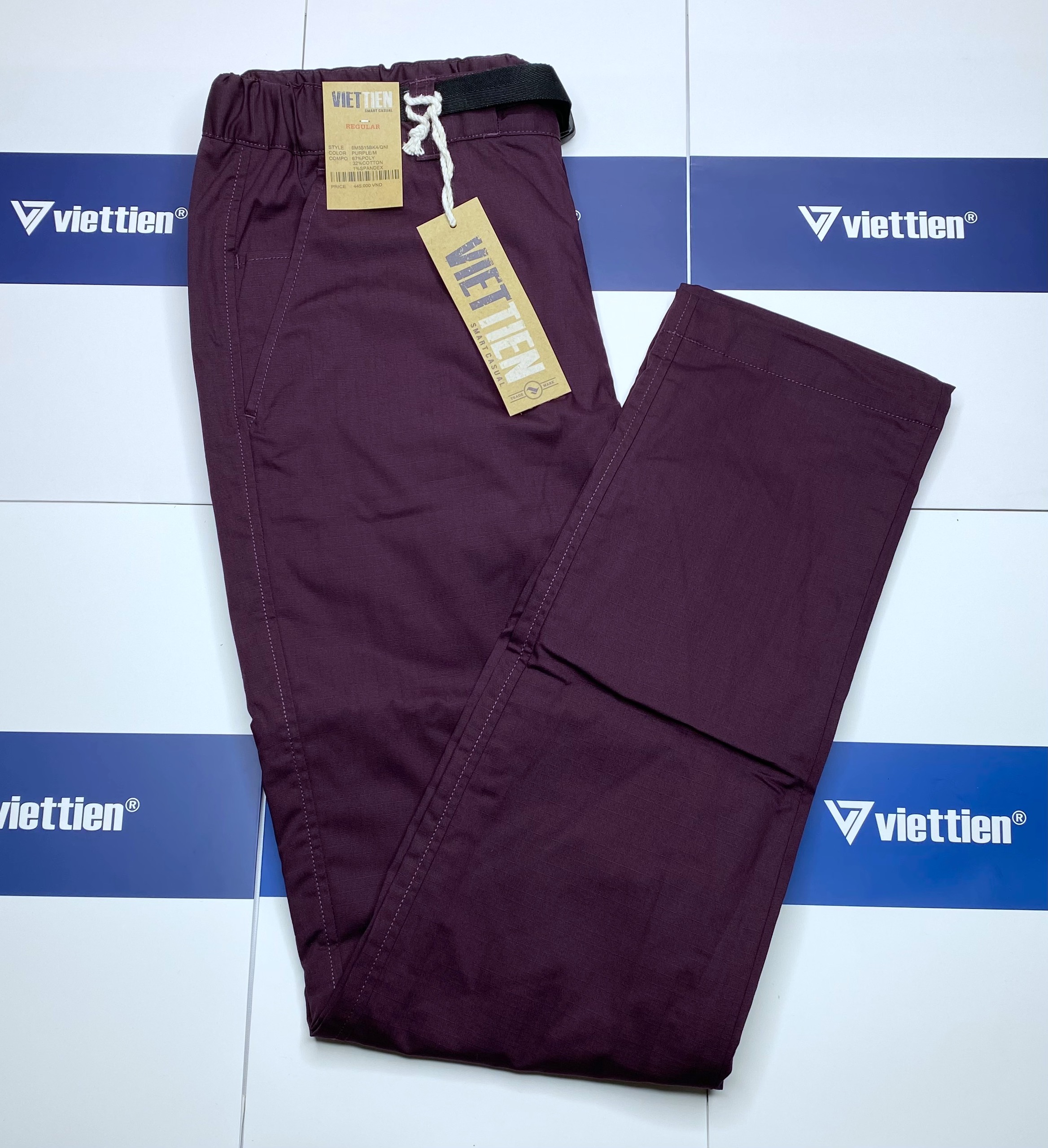 Quần kaki nam việt tiến dáng xuông tiện ích