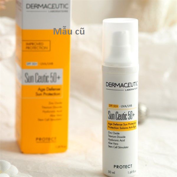 Kem chống nắng dưỡng ẩm sâu dermaceutic sun ceutic spf 50+/ 50 ml mẫu mới 2021