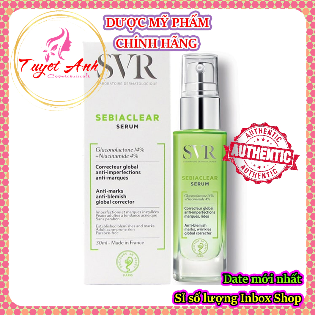 Serum SVR Sebiaclear Tinh Chất Dưỡng 30ml - Kiềm dầu, mờ thâm