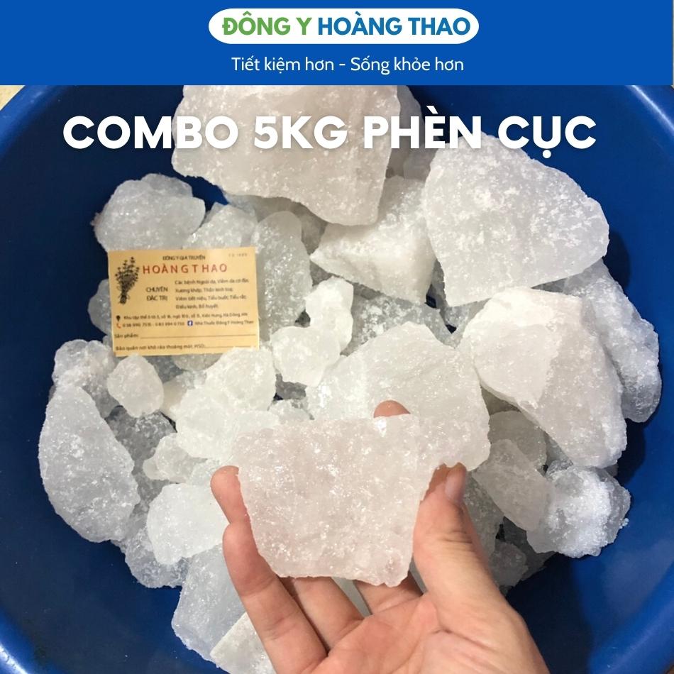 ✅comb 5kg phèn chua cục trắng, sạch, đẹp loại 1 - đông y hoàng thao