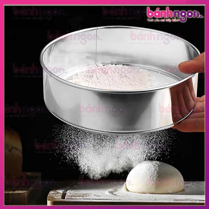 Rây Bột/Dụng Cụ Lọc Bột Cầm Tay bằng Inox 15cm