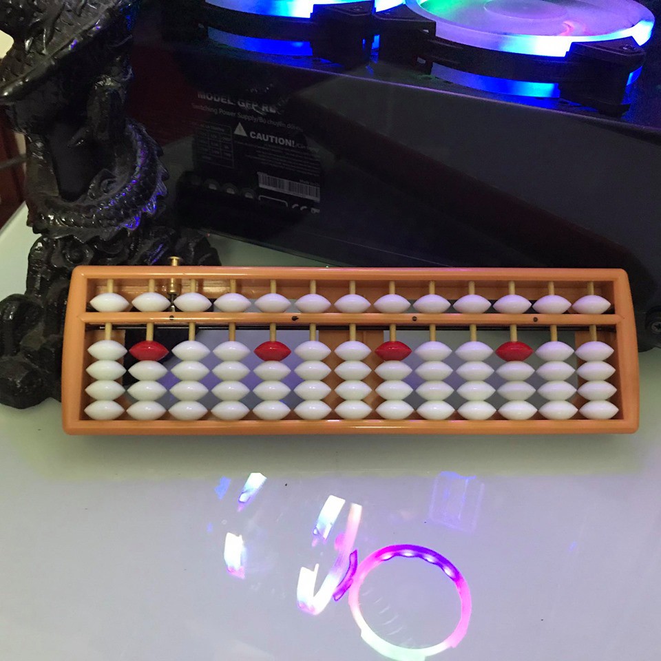 Bàn tính gẩy Soroban 13 cột toán học tư duy đồ chơi phát triển trí tuệ IQ