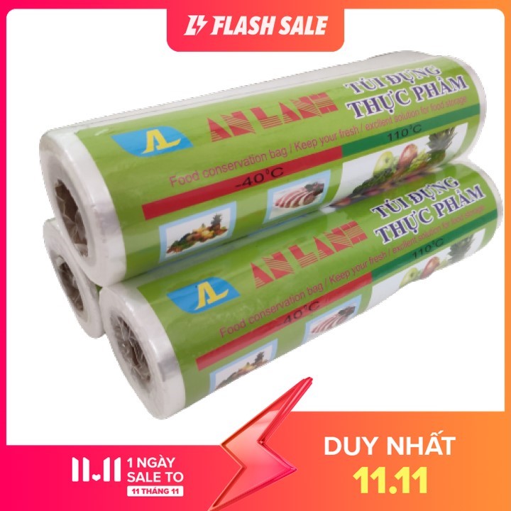 COMBO 3 CUỘN TÚI ĐỰNG THỰC PHẨM TỰ TIÊU AN LÀNH 0.25KG/CUỘN(25x35x0.25kg)