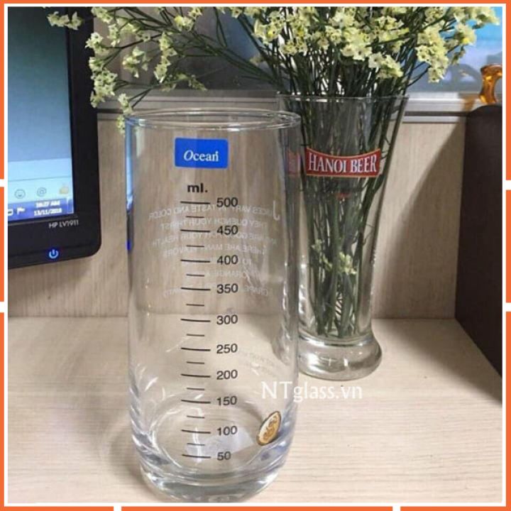 Ly thủy tinh có chia vạch 625ml-B00322 chính hãng Ocean