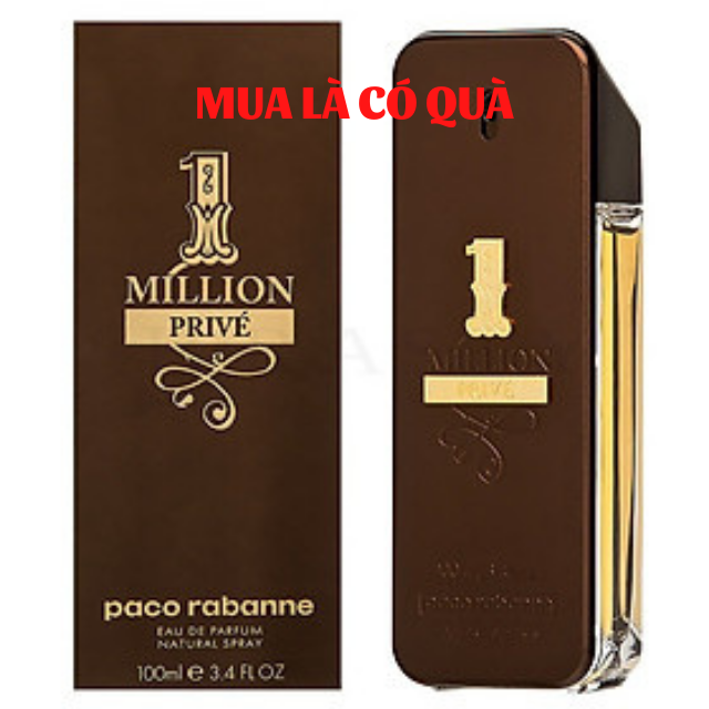 Nước hoa nam 1 million prive paco rabanne edp nam tính, mạnh mẽ 100ml