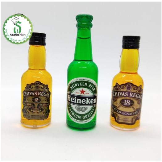 Mô hình chai mini trang trí bánh sinh nhật, bình mô hình